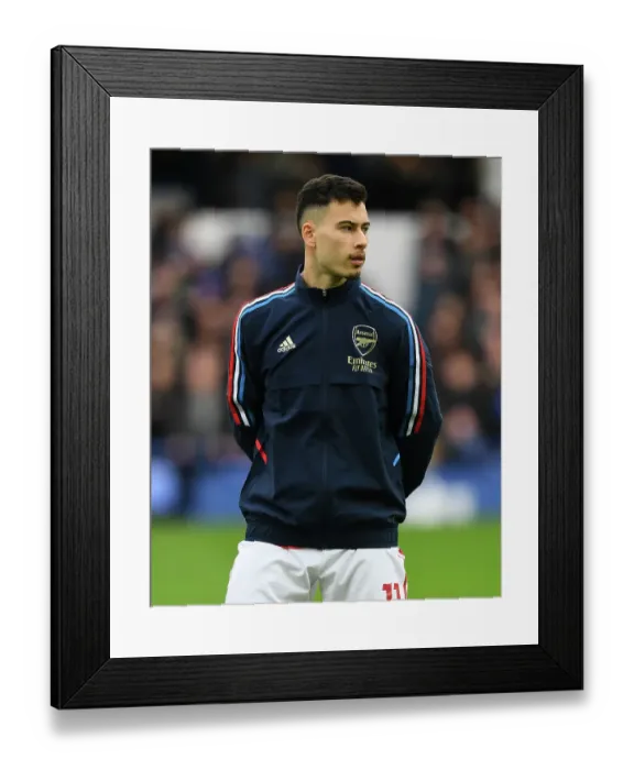 Framed Print : Gabriel Martinelli's Unyielding Spirit: Everton vs Arsenal, Premier League 2022-23