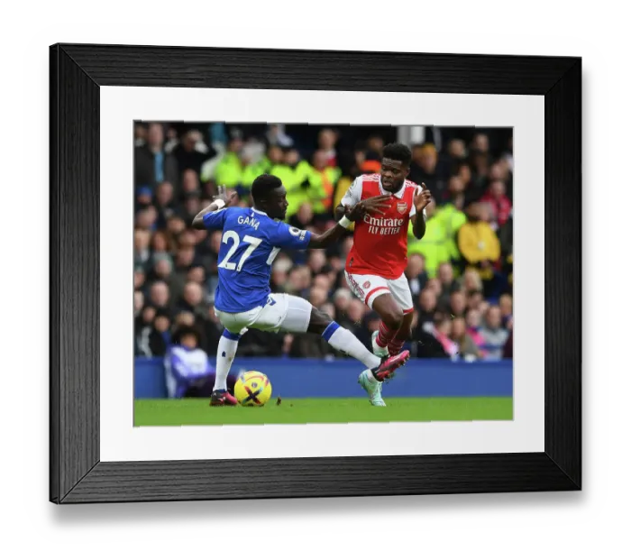 Framed Print : Thomas Partey vs. Idrissa Gana Gueye: Battle at Goodison Park - Arsenal vs. Everton, Premier League 2022-23 Framed Print : Thomas Partey vs. Idrissa Gana Gueye: Battle at Goodison Park - Arsenal vs. Everton, Premier League 2022-23