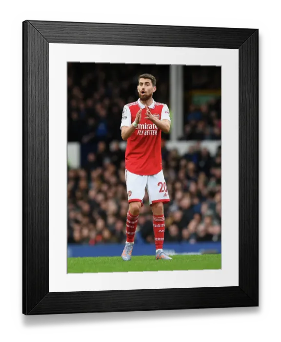 Framed Print : Jorginho in Action: Everton vs Arsenal, Premier League 2022-23