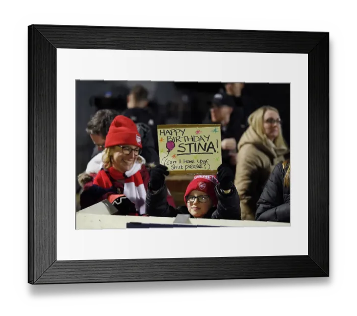 Framed Print : Arsenal FC: Unwavering Support in Women's Super League - West Ham United vs. Arsenal Framed Print : Arsenal FC: Unwavering Support in Women's Super League - West Ham United vs. Arsenal