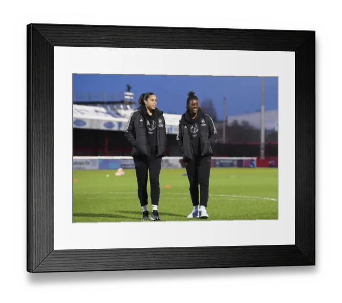 Framed Print : Arsenal Women Prepare for West Ham Clash at Chigwell Construction Stadium Framed Print : Arsenal Women Prepare for West Ham Clash at Chigwell Construction Stadium
