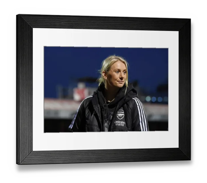 Framed Print : Arsenal Women's Squad Prepares for Barclays FA WSL Showdown Against West Ham United