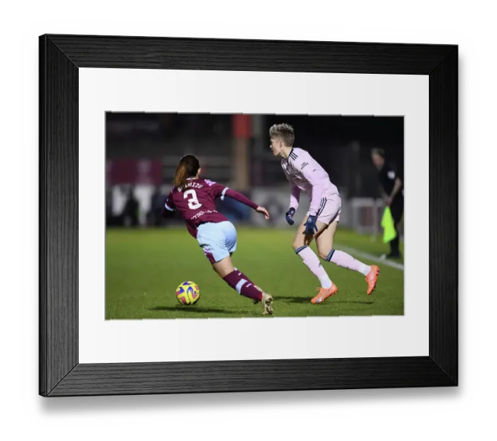 Framed Print : Lina Hurtig's Determined Battle: Arsenal FC vs. West Ham United in FA Women's Super League Framed Print : Lina Hurtig's Determined Battle: Arsenal FC vs. West Ham United in FA Women's Super League