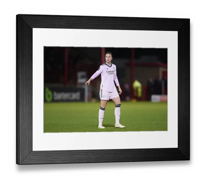 Framed Print : Arsenal's Lotte Wubben-Moy in Action during FA Women's Super League Match