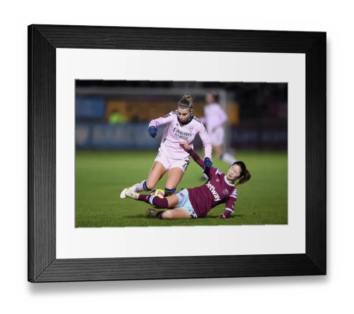 Framed Print : Arsenal Women Take on West Ham United in Barclays FA WSL Clash Framed Print : Arsenal Women Take on West Ham United in Barclays FA WSL Clash