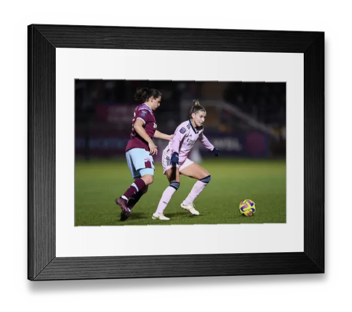 Framed Print : Arsenal Women Battle West Ham United in FA WSL Clash Framed Print : Arsenal Women Battle West Ham United in FA WSL Clash