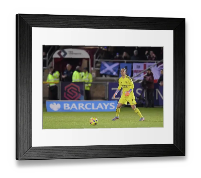 Framed Print : Manuela Zinsberger in Action: Arsenal vs. West Ham United - FA Women's Super League Framed Print : Manuela Zinsberger in Action: Arsenal vs. West Ham United - FA Women's Super League