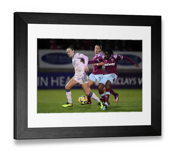 Framed Print : Caitlin Foord Shines: Arsenal Women's Victory Over West Ham United