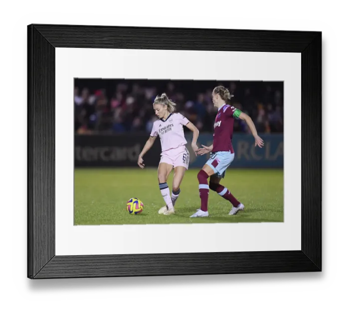 Framed Print : Arsenal's Leah Williamson in Action: Arsenal vs. West Ham United (FA Women's Super League) Framed Print : Arsenal's Leah Williamson in Action: Arsenal vs. West Ham United (FA Women's Super League)