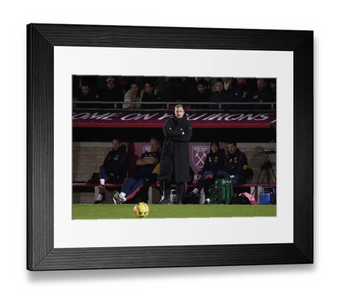 Framed Print : Arsenal Women Take on West Ham United in Barclays Super League: Jonas Eidevall's Gunners Face Off
