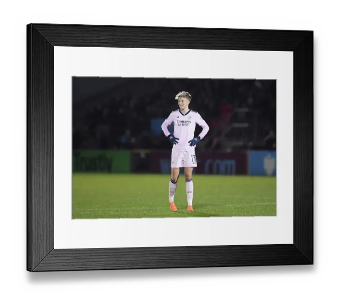 Framed Print : Arsenal's Lina Hurtig in Action during FA Women's Super League Match vs West Ham United
