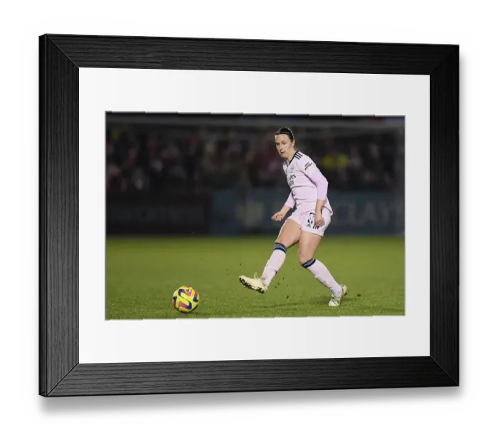 Framed Print : Arsenal's Lotte Wubben-Moy in Action during FA Women's Super League Match