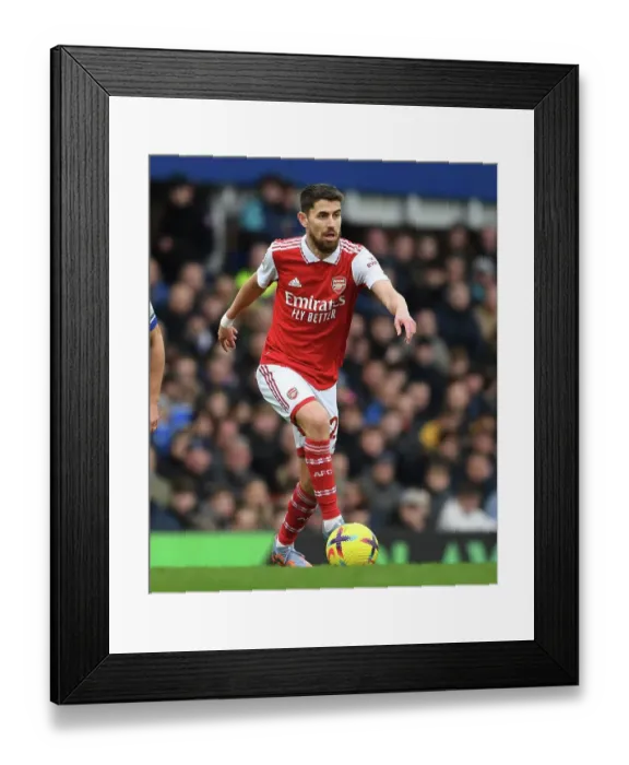 Framed Print : Jorginho in Action: Everton vs Arsenal, Premier League 2022-23