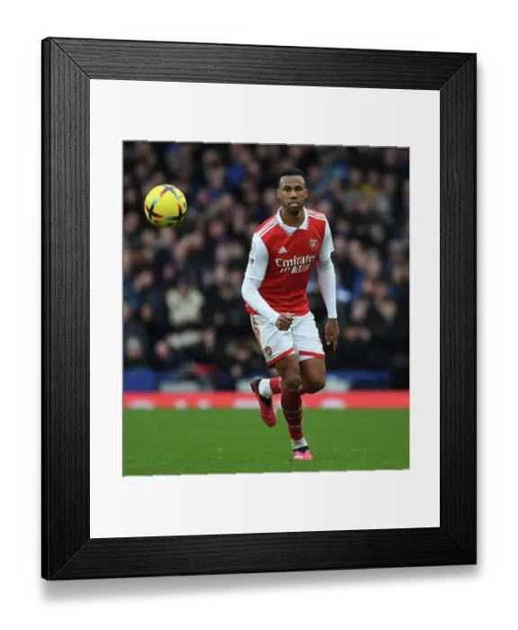 Framed Print : Gabriel Faces Off: Everton vs. Arsenal, Premier League 2022-23 Framed Print : Gabriel Faces Off: Everton vs. Arsenal, Premier League 2022-23