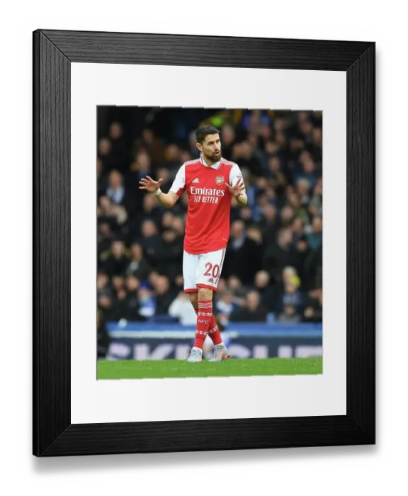 Framed Print : Jorginho in Action: Everton vs Arsenal, Premier League 2022-23