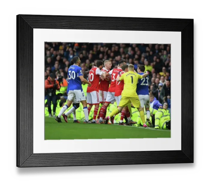Framed Print : Clash at Goodison Park: Everton vs. Arsenal, Premier League 2022-23 Framed Print : Clash at Goodison Park: Everton vs. Arsenal, Premier League 2022-23
