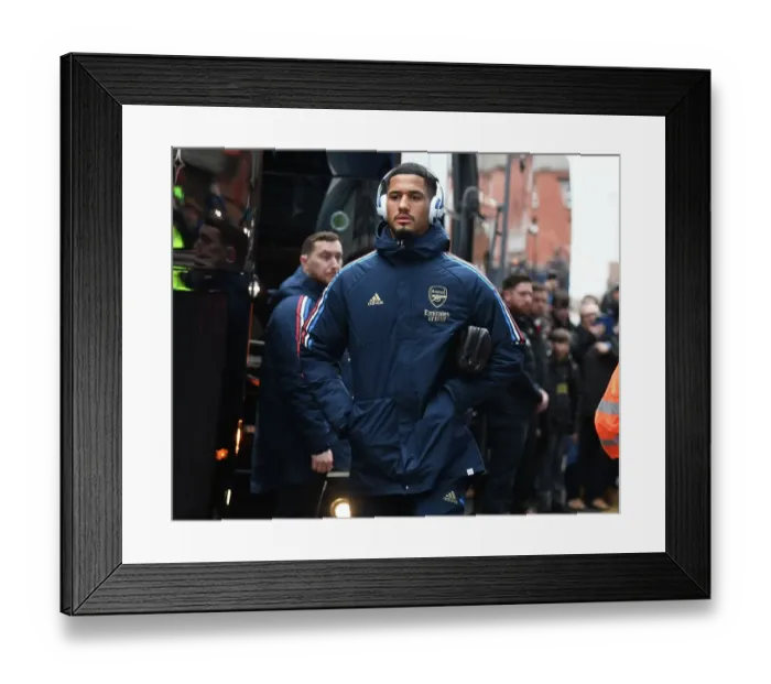 Framed Print : William Saliba's Arrival: Everton vs. Arsenal, Premier League 2022-23 Framed Print : William Saliba's Arrival: Everton vs. Arsenal, Premier League 2022-23
