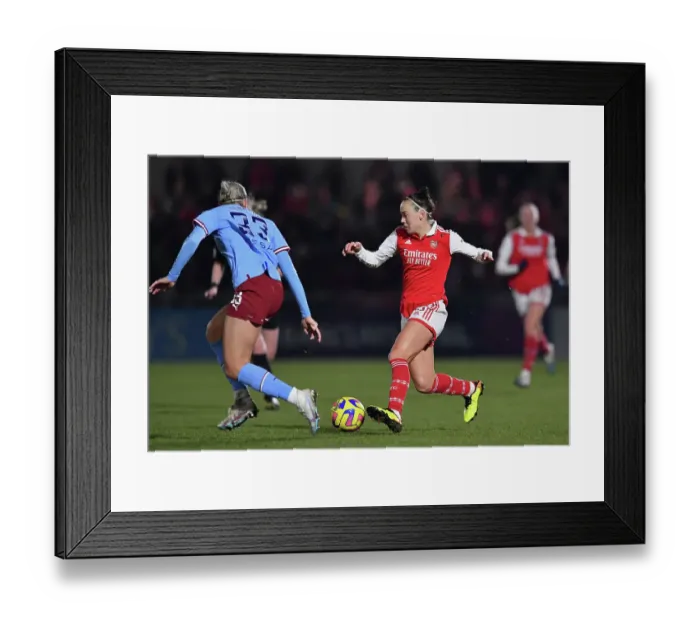 Framed Print : Arsenal Women vs Manchester City Women: FA WSL Cup Semi-Final Clash