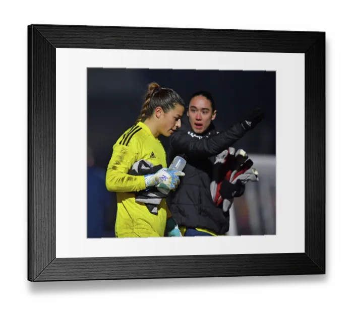 Framed Print : FA WSL Cup Semi-Final: Sabrina D'Angelo vs Manuela Zinsberger - A Titanic Goalkeeping Battle between Arsenal and Manchester City Women Framed Print : FA WSL Cup Semi-Final: Sabrina D'Angelo vs Manuela Zinsberger - A Titanic Goalkeeping Battle between Arsenal and Manchester City Women