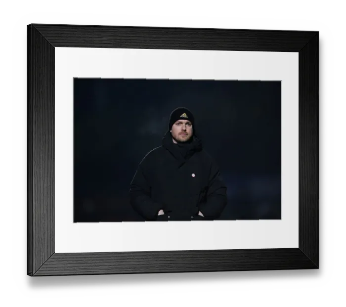 Framed Print : Jonas Eidevall's Leadership: Arsenal Women's FA Cup Semi-Final Battle Against Manchester City