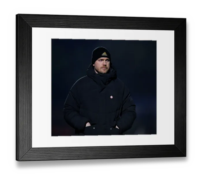 Framed Print : Arsenal Women's FA Cup Semi-Final: Jonas Eidevall Faces Off Against Manchester City