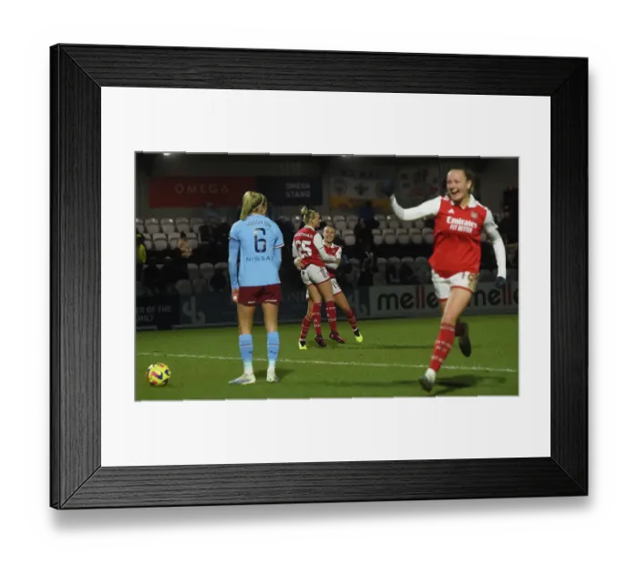 Framed Print : Stina Blackstenius Scores the Game-Winning Goal: Arsenal Women Triumph Over Manchester City in FA Cup Semi-Final Framed Print : Stina Blackstenius Scores the Game-Winning Goal: Arsenal Women Triumph Over Manchester City in FA Cup Semi-Final