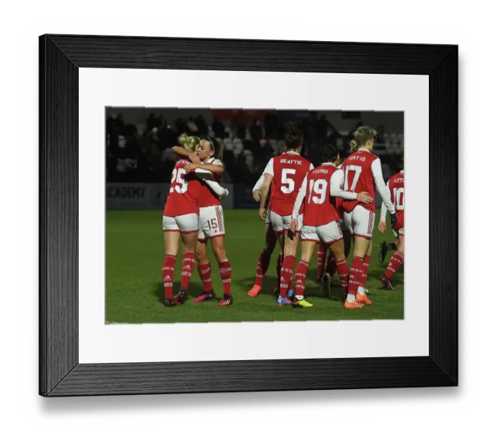 Framed Print : Stina Blackstenius Last-Minute Stunner: Arsenal Women Defeat Manchester City in FA Cup Semi-Final Thriller Framed Print : Stina Blackstenius Last-Minute Stunner: Arsenal Women Defeat Manchester City in FA Cup Semi-Final Thriller
