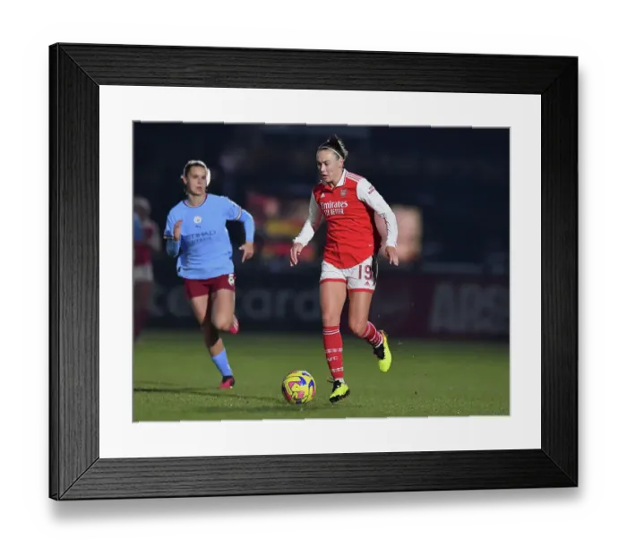 Framed Print : Arsenal Women vs Manchester City Women: FA WSL Cup Semi-Final Clash