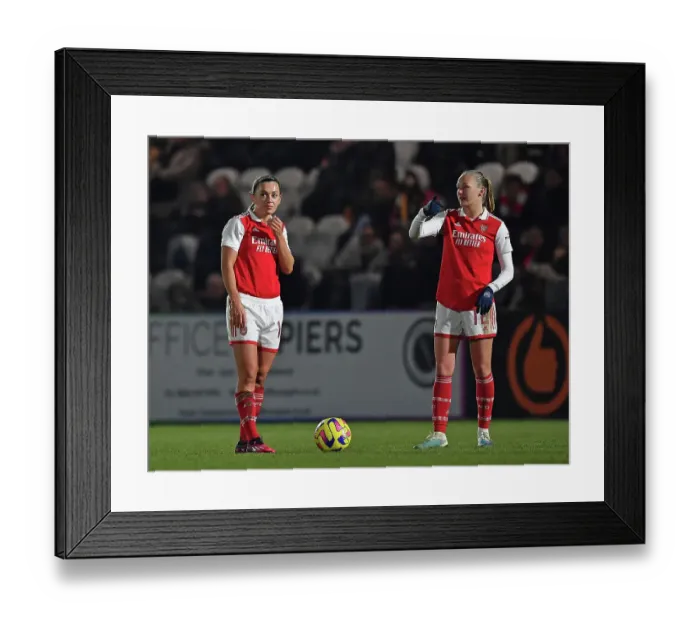 Framed Print : Arsenal Women vs Manchester City Women: FA WSL Cup Semi-Final Clash Framed Print : Arsenal Women vs Manchester City Women: FA WSL Cup Semi-Final Clash