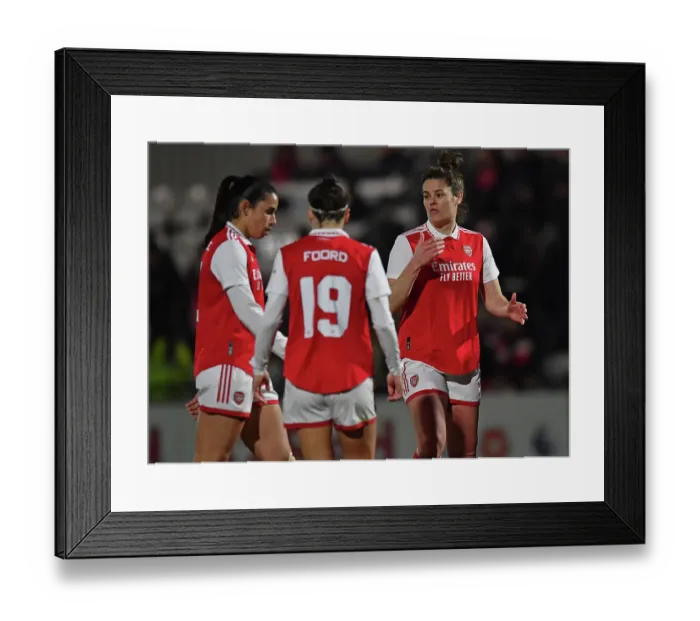 Framed Print : Arsenal Women vs Manchester City Women: FA WSL Cup Semi-Final Clash