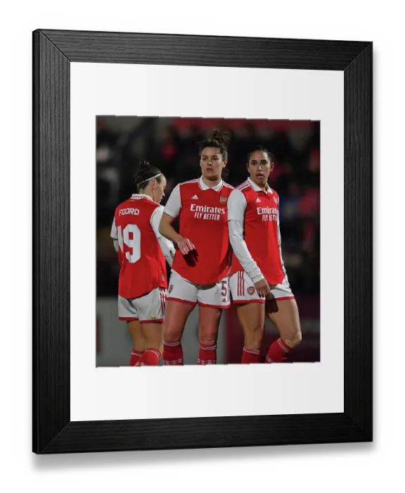 Framed Print : Arsenal Women vs Manchester City Women: FA WSL Cup Semi-Final Clash
