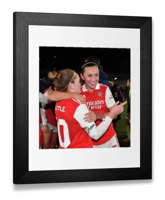Framed Print : Arsenal Women: McCabe and Little Reunite in Emotional FA WSL Cup Semi-Final Framed Print : Arsenal Women: McCabe and Little Reunite in Emotional FA WSL Cup Semi-Final