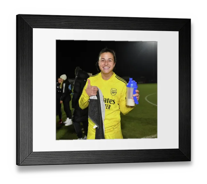 Framed Print : Arsenal Women Triumph Over Manchester City in FA WSL Cup Semi-Finals