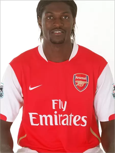 Emmanuel Adebayor: Arsenal First Team Portrait, Emirates Stadium, London (2006)