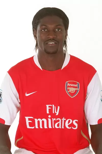 Emmanuel Adebayor: Arsenal First Team Portrait, Emirates Stadium, London (2006)