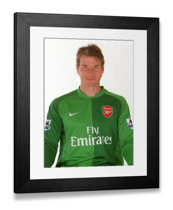 Framed Print : Jens Lehmann: Arsenal's Legendary Goalkeeper at Emirates Stadium