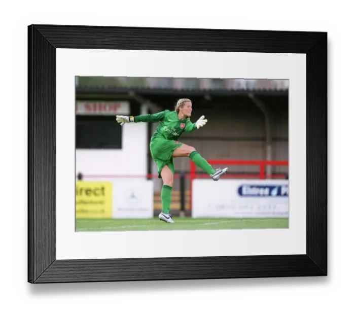 Framed Print : Arsenal's Emma Byrne Scores 14 Goals Against Fulham in Women's Premier League