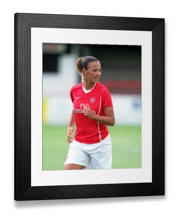 Framed Print : Arsenal's Lianne Sanderson Scores 14 Goals Against Fulham in Women's Premier League