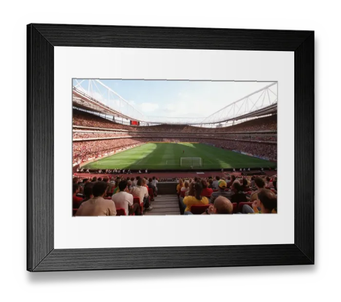 Framed Print : Emirates Stadium, the view from Club Level during the match