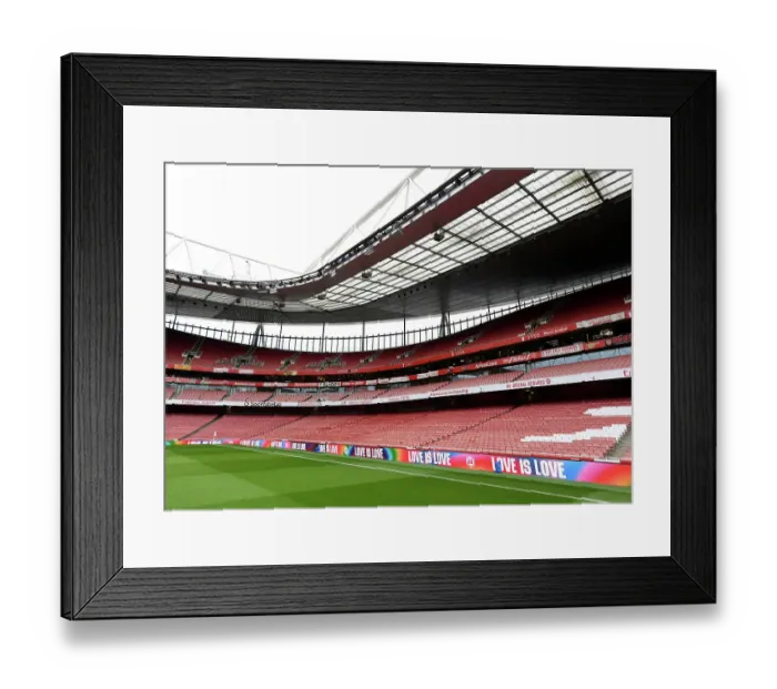 Framed Print : Arsenal vs. Brentford: Premier League Showdown at Emirates Stadium Framed Print : Arsenal vs. Brentford: Premier League Showdown at Emirates Stadium