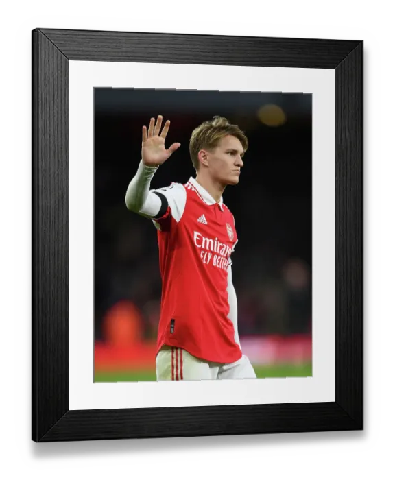 Framed Print : Martin Odegaard's Triumphant Moment with Arsenal Fans: Arsenal 1-0 Brentford Framed Print : Martin Odegaard's Triumphant Moment with Arsenal Fans: Arsenal 1-0 Brentford