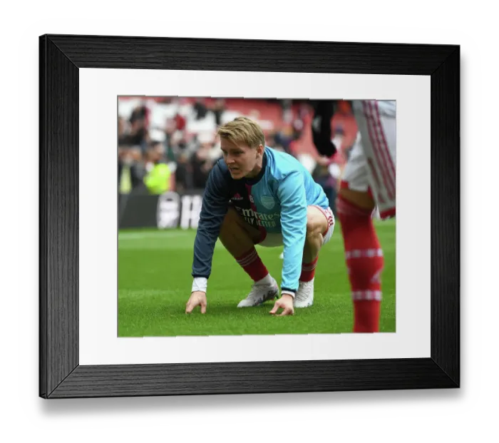 Framed Print : Martin Odegaard: Arsenal's Readiness for Premier League Clash Against Brentford