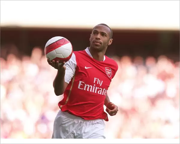 Thierry Henry's Euphoric Goal: Arsenal's Equalizer Against Middlesbrough, FA Premier League, 2006
