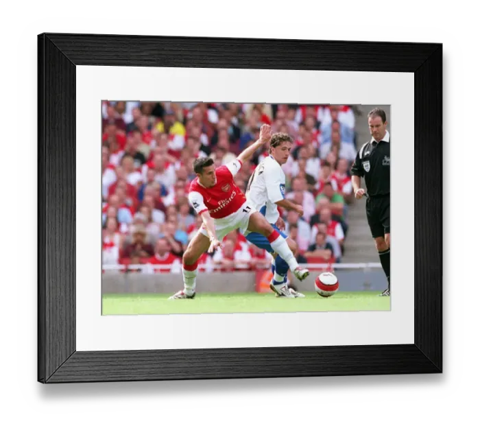 Framed Print : Robin van Persie (Arsenal) Fabio Rochemback (M Boro)