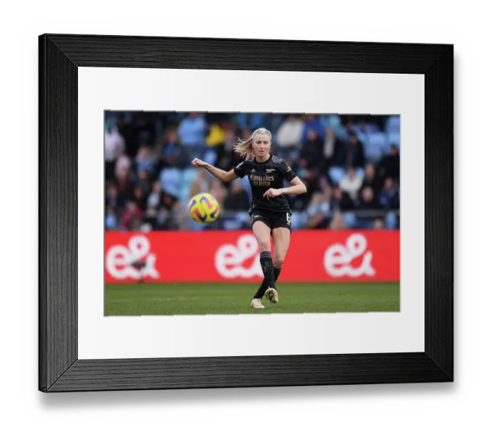 Framed Print : Arsenal's Leah Williamson Goes Head-to-Head with Manchester City in FA Women's Super League Showdown Framed Print : Arsenal's Leah Williamson Goes Head-to-Head with Manchester City in FA Women's Super League Showdown