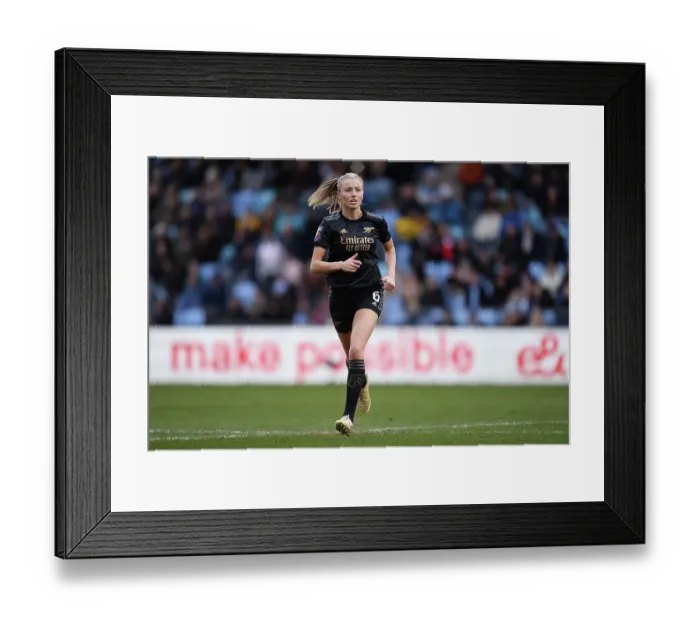 Framed Print : Leah Williamson Goes Head-to-Head with Manchester City in FA Women's Super League Showdown