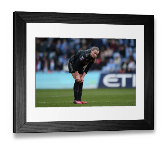 Framed Print : Arsenal's Noelle Maritz Faces Off Against Manchester City in FA Women's Super League Showdown
