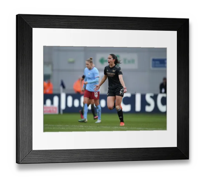 Framed Print : Arsenal's Rafaelle Souza Scores First Goal in Manchester City vs. Arsenal FA Women's Super League Clash Framed Print : Arsenal's Rafaelle Souza Scores First Goal in Manchester City vs. Arsenal FA Women's Super League Clash