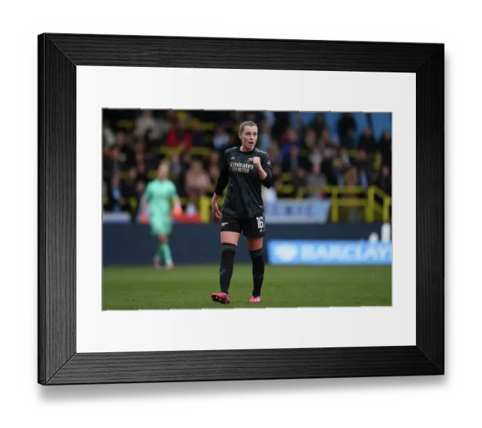 Framed Print : Arsenal's Noelle Maritz Goes Head-to-Head with Manchester City in FA Women's Super League Clash Framed Print : Arsenal's Noelle Maritz Goes Head-to-Head with Manchester City in FA Women's Super League Clash