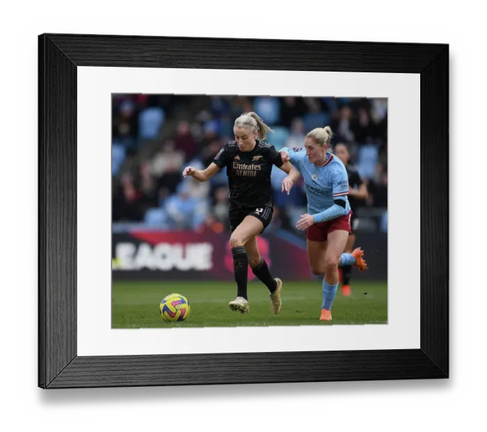 Framed Print : Battle of the Titans: Manchester City vs. Arsenal - FA Women's Super League Clash Framed Print : Battle of the Titans: Manchester City vs. Arsenal - FA Women's Super League Clash
